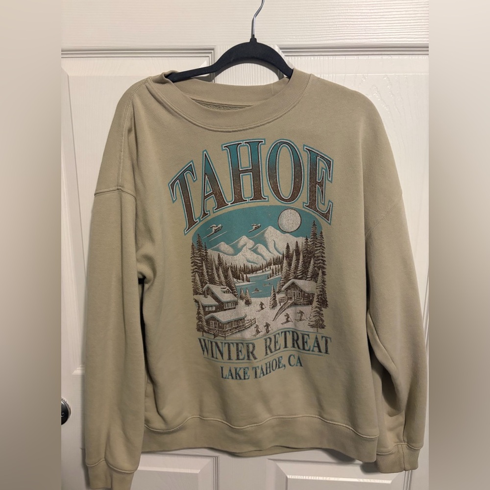 Tahoe Graphic Beige Sweater